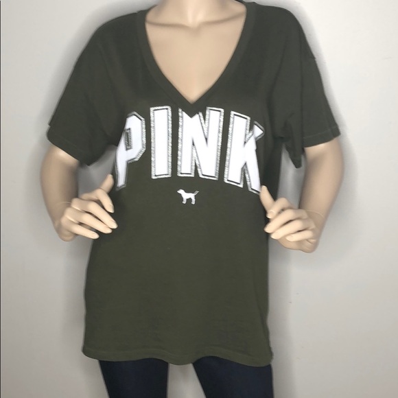 PINK Victoria Secret logo tunic tee top - Picture 5 of 9